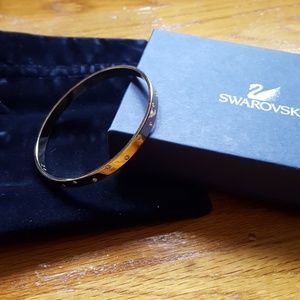 Swarovski gold bangle bracelet